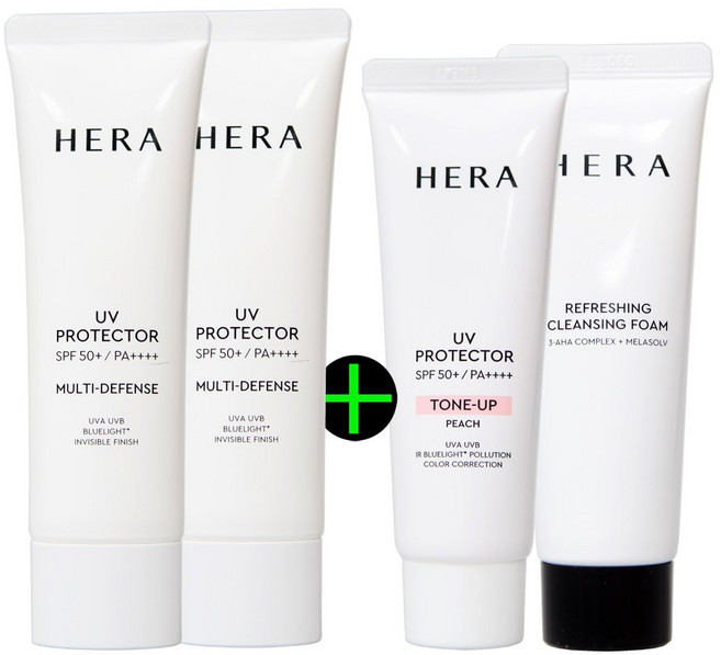 헤라 유브이 프로텍터 멀티디펜스 2종세트(톤업40ml＋폼50g 증정) _FM