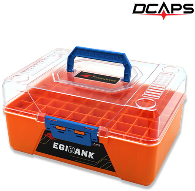디캡스 캡스 에기뱅크 에기케이스 70구, 오렌지, 1개
