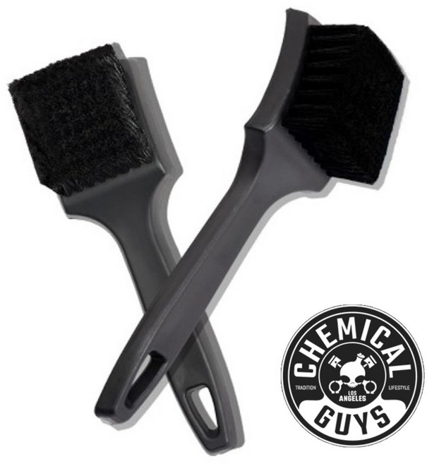 케미컬가이 타이어 브러쉬 타이어 갈변제거 세정 세척 타이어솔, 1개, 블랙