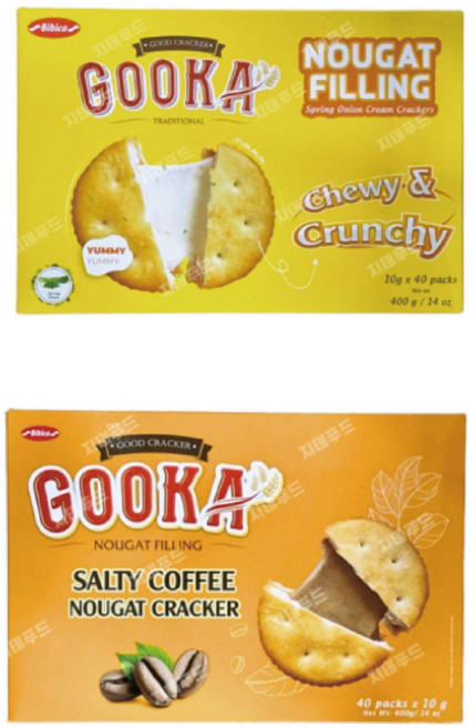 구카 2종 (누가 필링 크래커 400G+솔티커피 누가크래커 400G), 1개