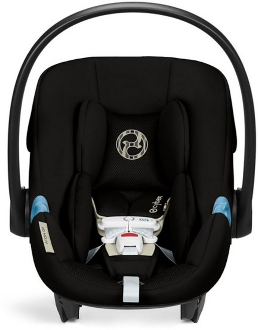 로드 레그 베이스가 있는 CYBEX 아톤 G2 유아용 카시트 - 문 블랙