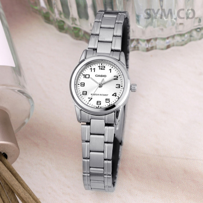 카시오 LTP-V001D-7B 여성 메탈 손목시계 a