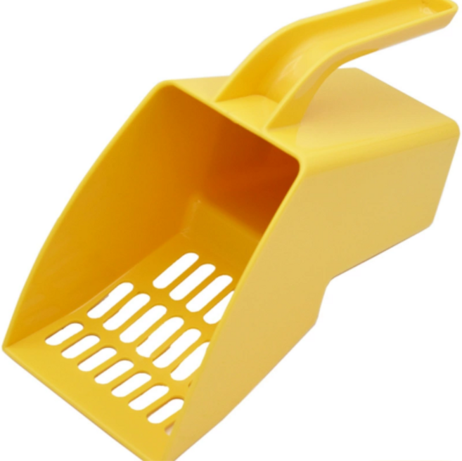 코이 스쿱모래삽 고양이 묘래삽 똥삽 화장실 촘촘삽 모래스쿱삽, 1개, 옐로우