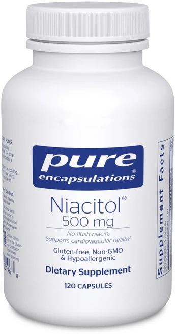 퓨어 인캡슐레이션스 나이아시톨 500밀리그램 | 소화 호르 Pure Encapsulations Niacitol 500 mg | Hypoallergenic No-Flush Niac, 1개 - 쿠팡