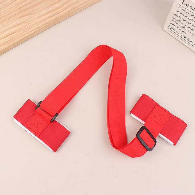 나일론 스키 폴 숄더 핸드 캐리어 핸들 스트랩 조절 후크 루프 보호용 블랙 벨트, 1개, Color: 3. Red