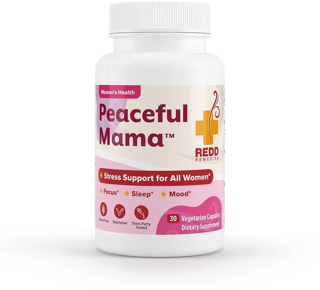 Redd Remedies Peaceful Mama 진정되고 건강한 소화 시스템 지원 레몬 밤과 생강 뿌리 채식주의자 캡슐 30개, Redd Remedies, Peaceful Mama,, 1개, 30정 - 쿠팡
