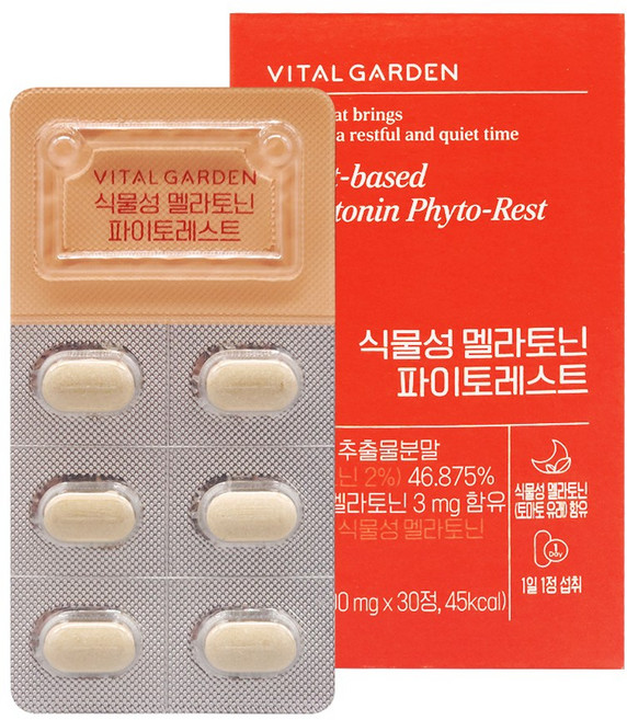 생활정원 멜라토닌 파이토레스트, 1개, 30정