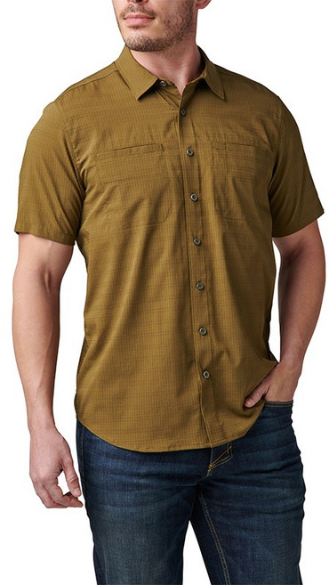 5.11 택티컬 엘리스 반팔 셔츠(필드 그린) - 5.11 Tactical Ellis Short Sleeve Shirt(Field Green)