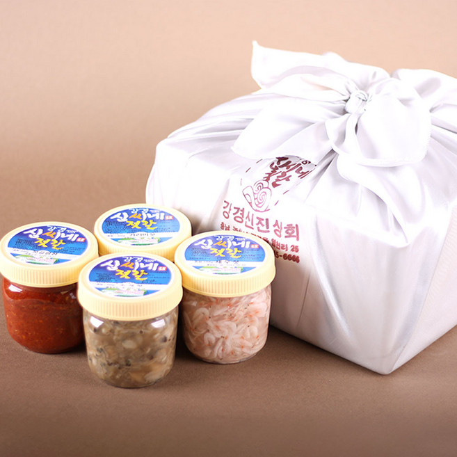솜씨좋은 추석 선물세트 오징어젓+낙지젓+백명란+새우젓(오젓), 3세트, 500g