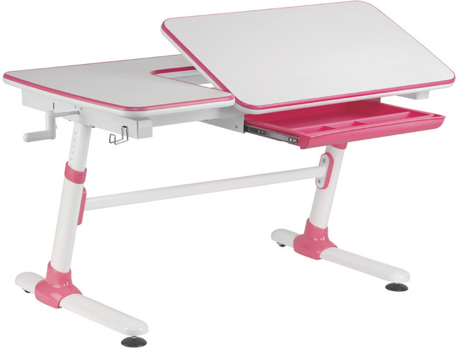 자이언트 어린이 높이 각도 조절 책상, 핑크