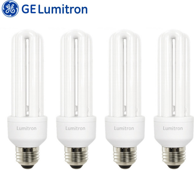 GE루미트론 삼파장전구 25W E26전구 주광색(하얀빛) x 4개입, 주광색, 4개