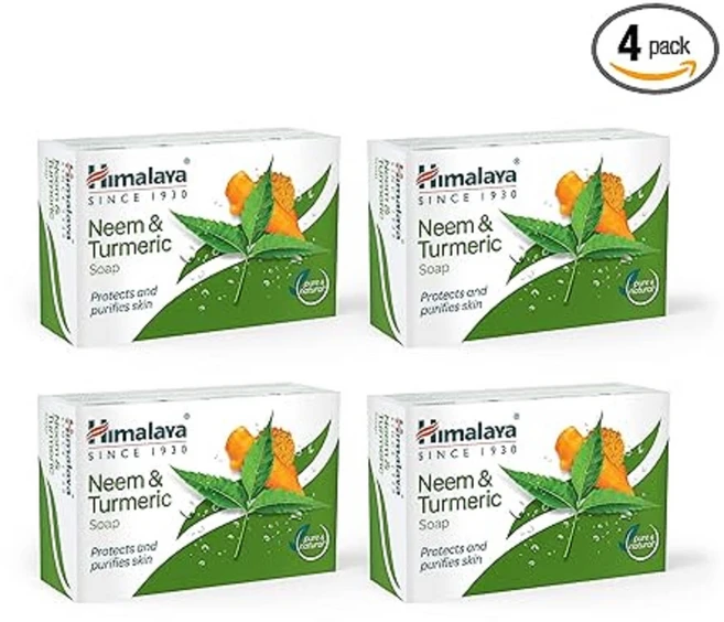 인도정품 히말라야 님과 강황 비누 neem&turmeric 125g 4개, 1개입, 75g - 쿠팡