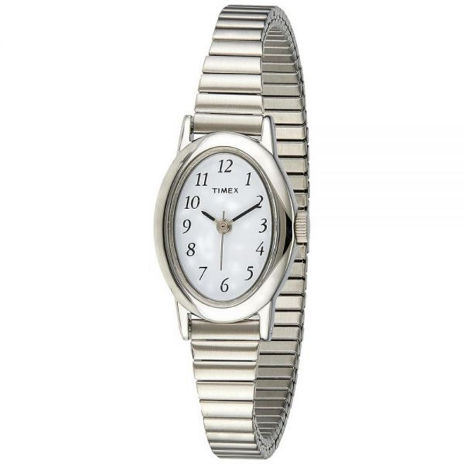 Timex 카바티나 여성용 손목시계 블랙 가죽 스트랩 T21912 188905