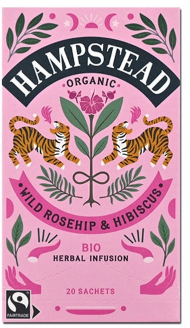 햄스테드 로즈힙 앤 히비스커스 침출차, 1.5g, 20개입, 1개