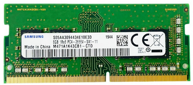 삼성 노트북 메모리 DDR4 8GB PC4-2666V 21300, 1개