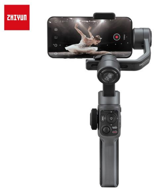 ZHIYUN 부드러운 5 전화 짐벌 3 A 축 핸드 헬드 안정기 스마트 폰 Gimbals 아이폰 13 프로 채우기 라이트, 02 SMOOTH-5 Combo, 1개