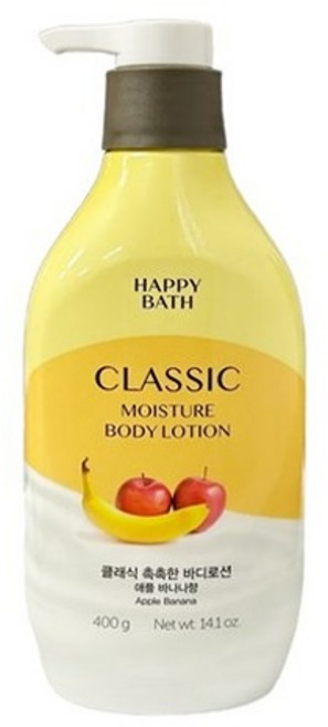해피바스 정말 촉촉한 바디 밀크 로션, 400g, 400ml, 1개