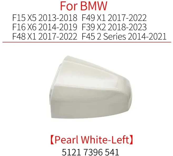 문짝지그 자동차 외장 도어 핸들 키 구멍 캡 커버 호환 호환호환 X F5 F48 F39 블랙 화이트 페인트 52색상, 12 LEFT RL WHITE