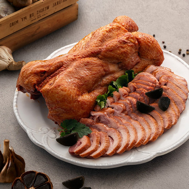 오링 흑마늘 국내산 오리 훈제 슬라이스, 200g, 4개, 오링 흑마늘 훈제