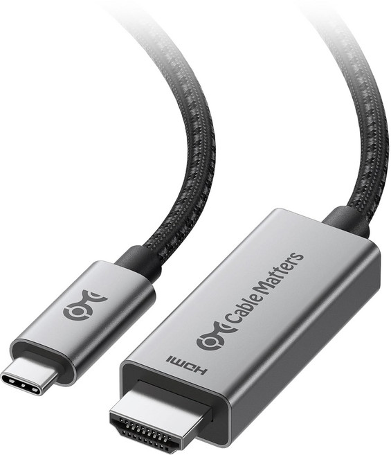 케이블 중요 48Gbps 8K 단방향 USB C-HDMI 2.1 macOS용 케이블 Windows - 6피트 4K240Hz8K60Hz HDR 지원 Thunderbolt 4-HD