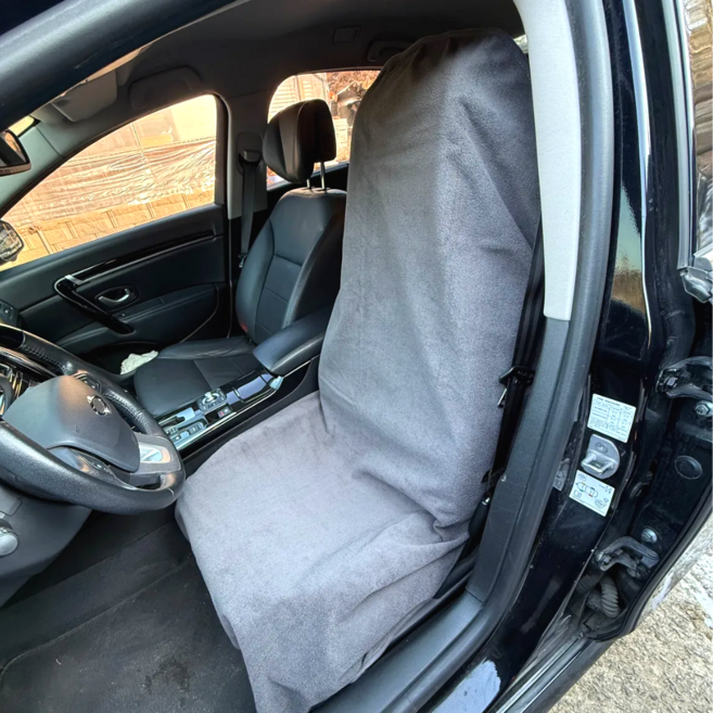 트루행센 자동차 방수 시트 커버, 1개, 그레이