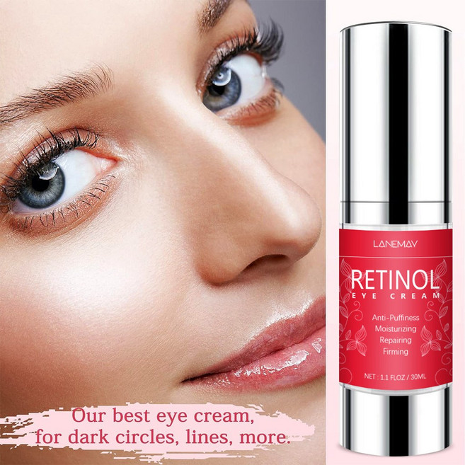 視黃醇眼霜 30克 淡化魚尾紋 緊緻眼部肌膚, 1個, 正常規格