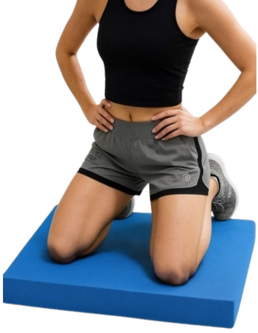 헬스 밸런스 매트 운동 미끄럼방지 층간소음 두꺼운 덤벨 대, 1개, 블루