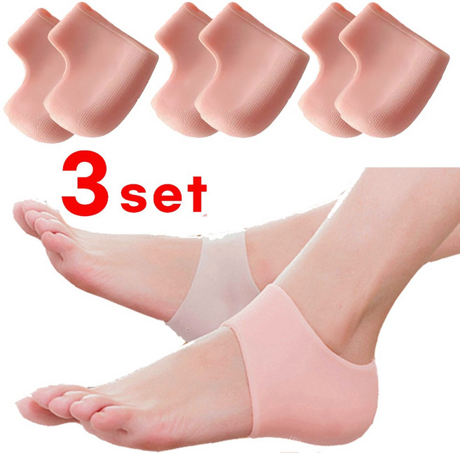 컴포트데이 발 뒤꿈치 패드 3세트 보습 충격흡수 족저근막보호 실리콘패드