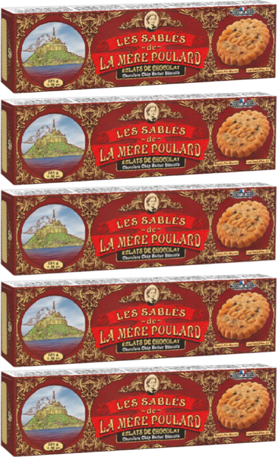 메르플라르드 샤브레 초코칩 버터 쿠키, 5개, 125g