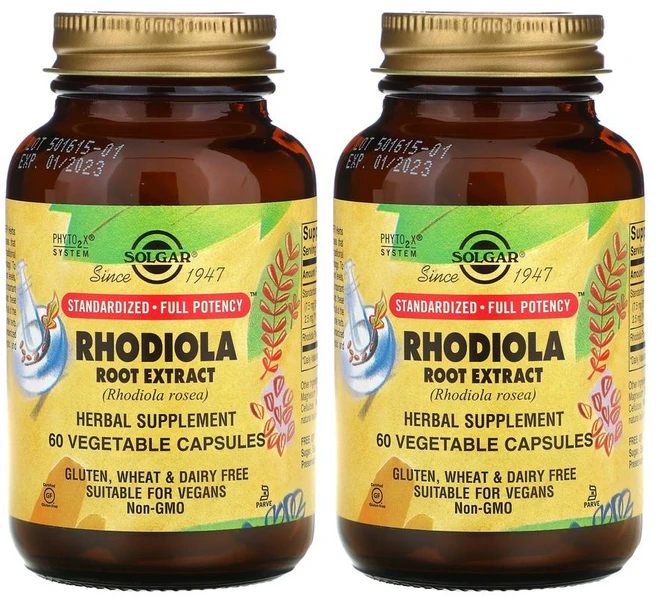 솔가 홍경천 로디올라 뿌리 추출물 식물성 캡슐 60정 [1+1], 2팩 - 쿠팡