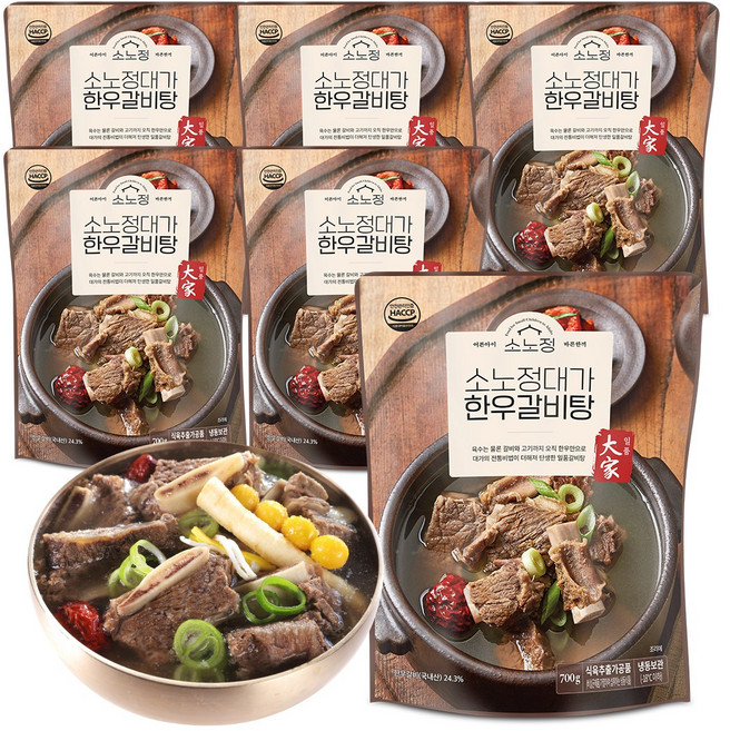 소노정 한우갈비탕 700g, 6개
