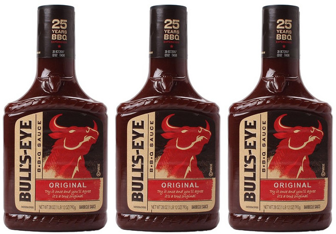 불스아이 BBQ 소스 오리지널, 793g, 3개