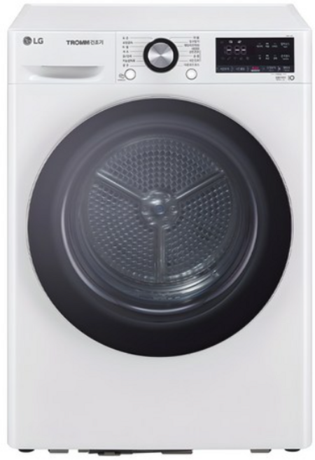 LG전자 듀얼 인버터 히트펌프 트롬 건조기 10kg 방문설치, LG전자/Rh10Wta, 화이트
