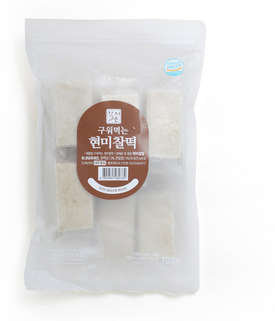 갓지은 구워먹는 현미찰떡 / 무설탕현미찰떡 700g (옵션에 무설탕 없을시 무설탕현미찰떡 검색), 3개