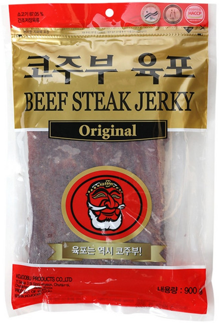 코주부 육포 오리지널, 900g, 3개