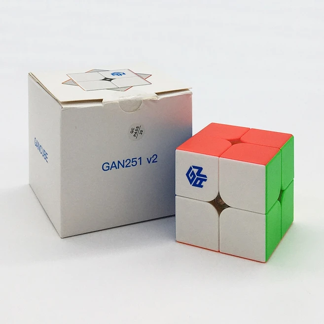 2X2 GAN 251 v2 간즈 간큐브 22 선수용 큐브 222/2X2X2 간 251 v2 큐브, 1개, 혼합색상 - 쿠팡