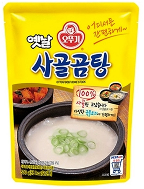오뚜기 옛날 사골곰탕 500ml, 500g, 10개