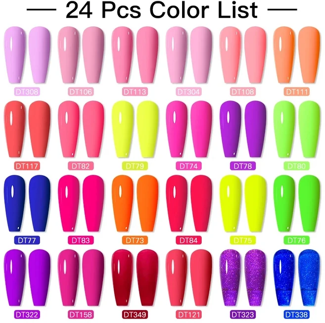 140/160벌 컬러 젤 매니큐어 세트 반영구적 페인트 담그기 자외선 LED 전문 네일, 04 ZH22592