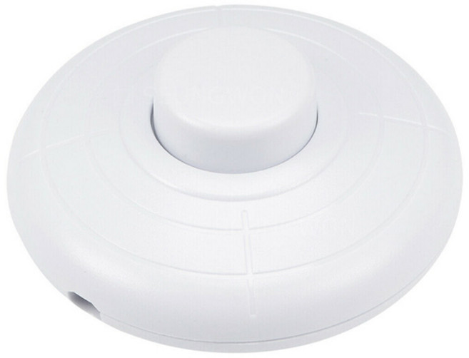 317 풋스위치 화이트 온오프스위치 똑딱이 셀프조명 중간스위치, 1개