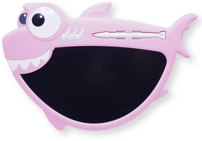 토이토 공룡 상어 LCD 8.5인치 드로잉 패드 6종 동물 전자 노트 보드, 06_상어 핑크, 1개