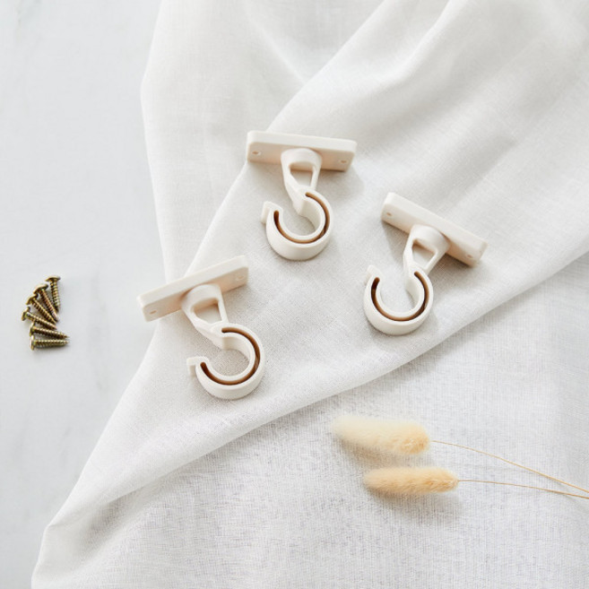 [모던하우스 충장점] 25MM 아이보리 브라켓_3PCS BL6620001, 1개, 단품