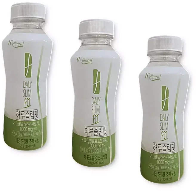 웰츄럴 하루슬림핏 단백질쉐이크 다이어트식사대용 30병, 1개, 50g