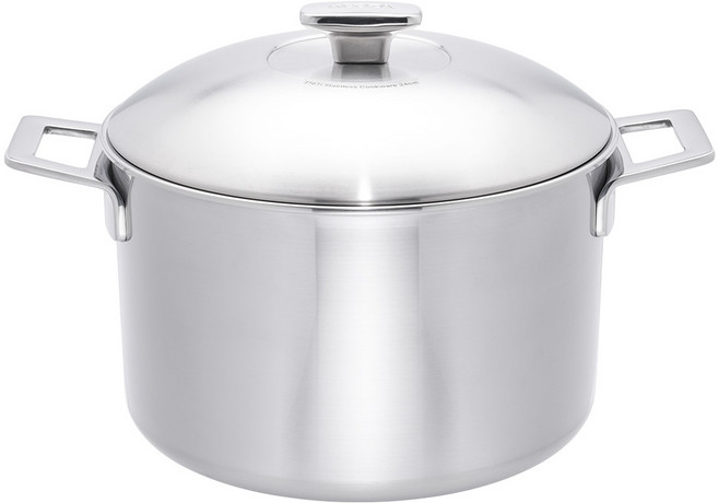 KOOZA 인덕션 통5중 316Ti 라인티탄 스텐 냄비 양수(바디+커버), 1개, 24cm