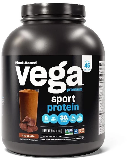 Vega Sport BCAA 베가 스포츠 프로틴 분말 파우더 식물성 단백질 초코맛 4lbs, 1개 - 쿠팡