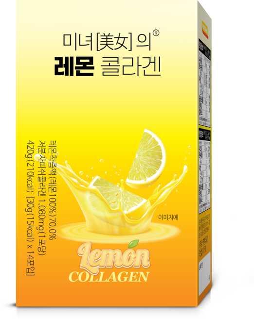 미녀의 레몬 콜라겐 젤리스틱 저분자 콜라겐 14p, 1개, 420g