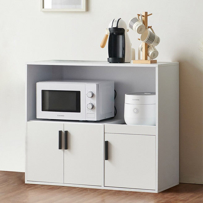 라이트 900 다용도 렌지다이 밥통 에이프라이어 정수기 정리선반, 화이트