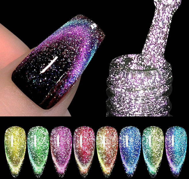 [손꼽놀이] 젤네일 마법더블반사오로라자석젤 셀프네일재료 7ml, 07#, 1개, 07#