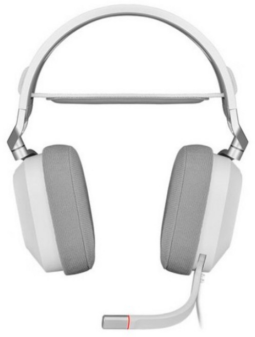 커세어 RGB USB 7.1 채널 게이밍 헤드셋, HS80, 화이트