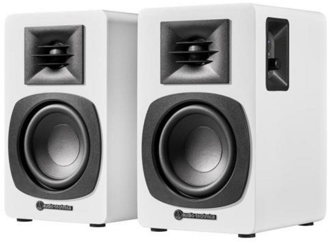 (audio-technica) 오디오테크니카 무선 블루투스 파워드 북쉘프 스피커 AT-SP3X WH (세기AT정품)