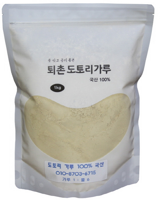국산 햇 도토리가루 100% 1Kg, 1개